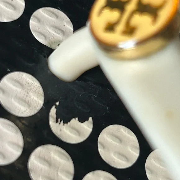 Tory Burch Black and White Polka Dot Sandals - Picture 9 of 12